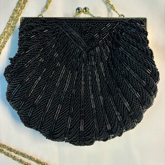 Beaded evening bag seashell clamshell - Picture 7 of 7